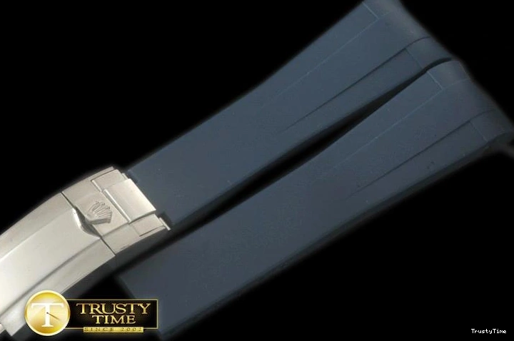 0101 ROLACC021C – Dark Blue Rubber Strap 20 18 with Insignia Clasp Compact 837